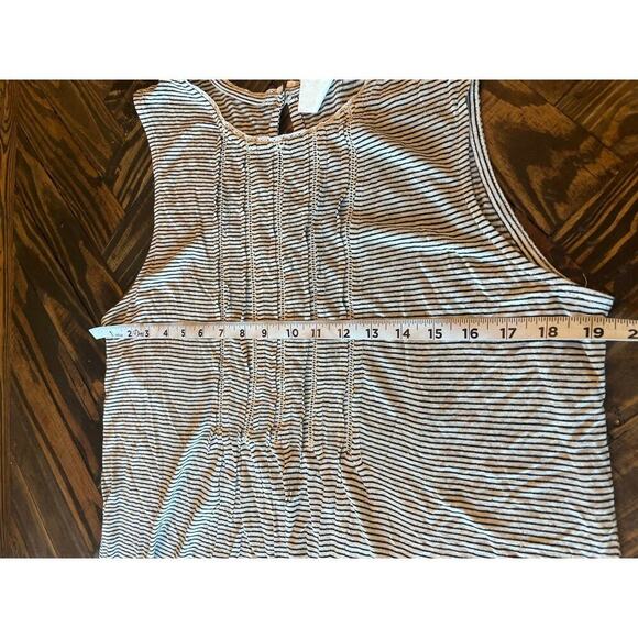 Anthropologie Akemi Kin Striped Sleeveless Top Women L Minimalist Beach Light - Picture 5 of 7